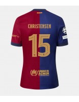 Moške Nogometnih dresov Barcelona Andreas Christensen #15 Domači 2024-25 Kratki rokavi